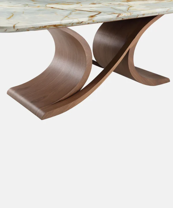 Elegant Blue Marble Dining Table - Image 4